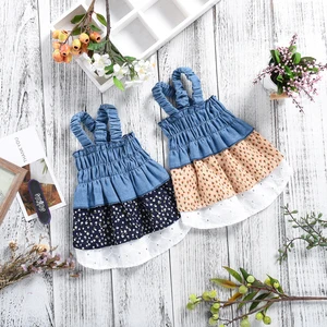Image of Dog Summer Clothes Floral Pet Dog Dress