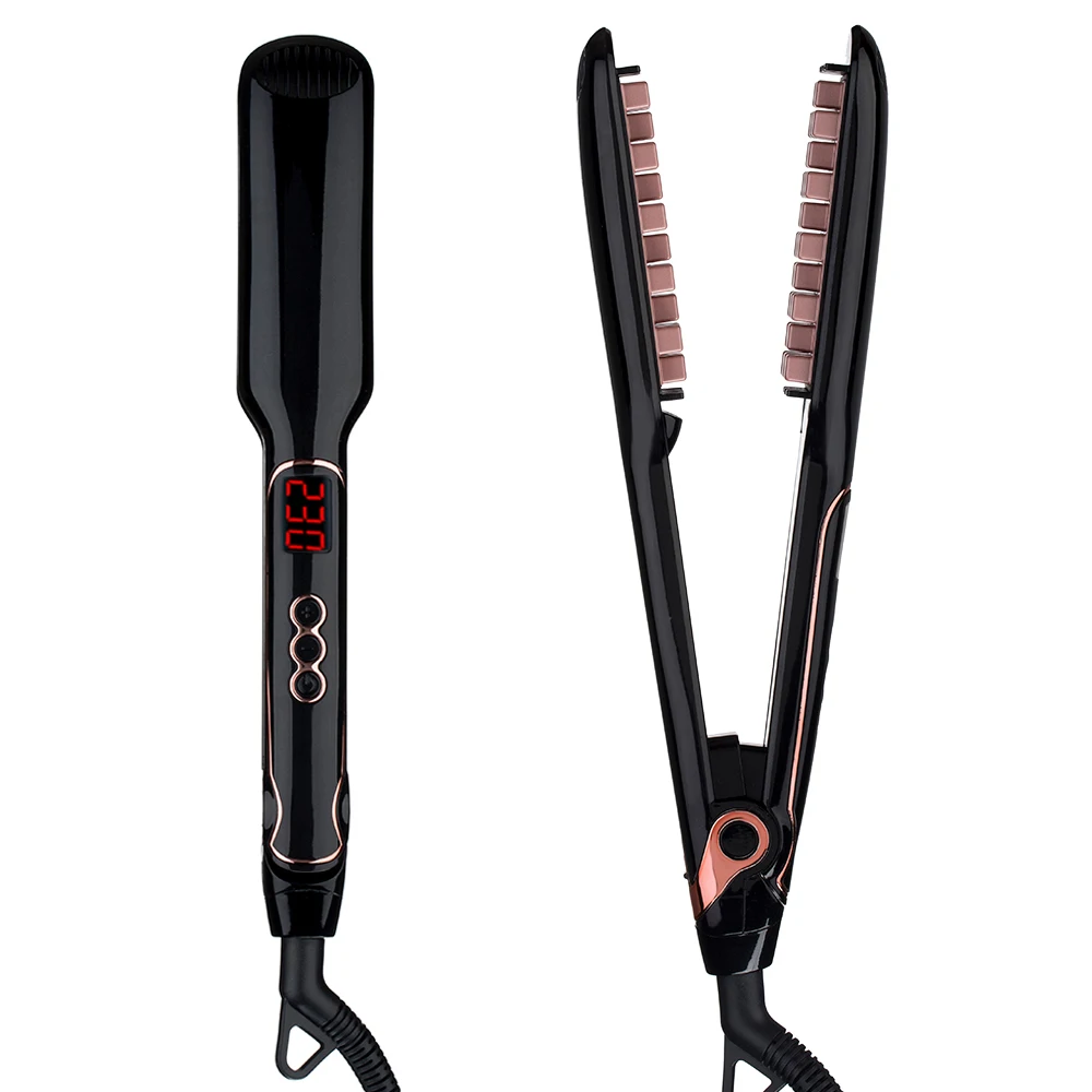 

Amazon FBA dropshipping Anti-scald Hair Crimping Irons Tourmaline ceramic HairNatural Root-Lift Men and Women Volumizer