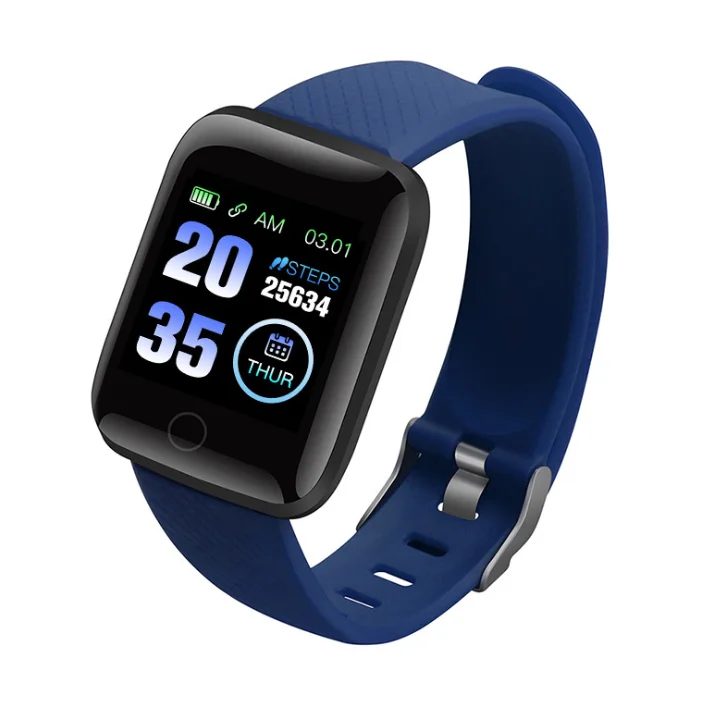 new 1.3 inch square heart rate health sport smart tracker 116plus smart watch