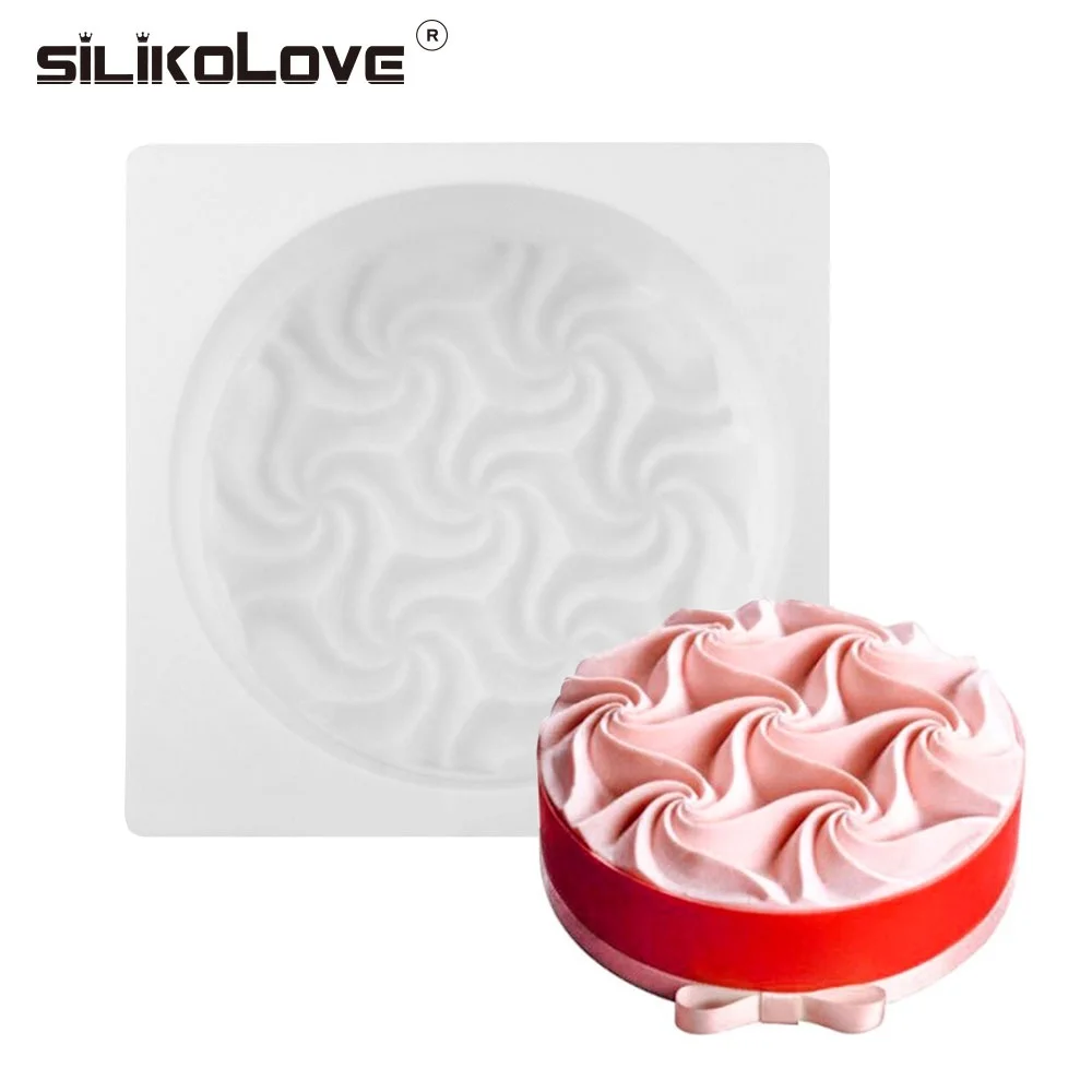 

SILIKOLOVE New Non-stick DIY Baking Pan Cake Molds White Round Silicone Mould Bubbles Stone Cake Tools Moulds Eco-friendly LFGB, As picture or as your request