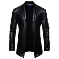 

Fashion black motorcycle biker pu leather jacket