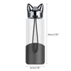 350ML Creative Flash Fox Water Bottle with Rope Cute Cartoon Portable Outdoor Women Glass Drinking glass water Bottles