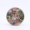 Good Quality The Round Watercolor Copper Gift Tin Box Of Small Objects