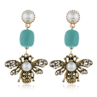 

Fashion ladies gold bee earrings For women N94278