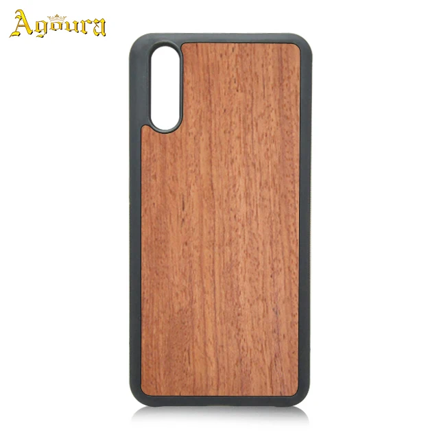 

High quality TPU+PC wooden phone case for Huawei P20, Woooden color