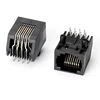 rj45 connector,Side Entry PCBJack electronic connector 8P8C-H Tab Down Ind Temp Shielded/Thru Hole.