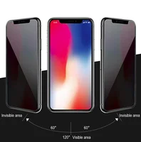 

Premium Glass Screen Protector Privacy Antispy Tempered full cover For iPhone X XS XR Xs Max 8 7 6 6s Plus