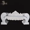 Hot Sale Garden Decoration Outdoor Carved Roman Marble Bench