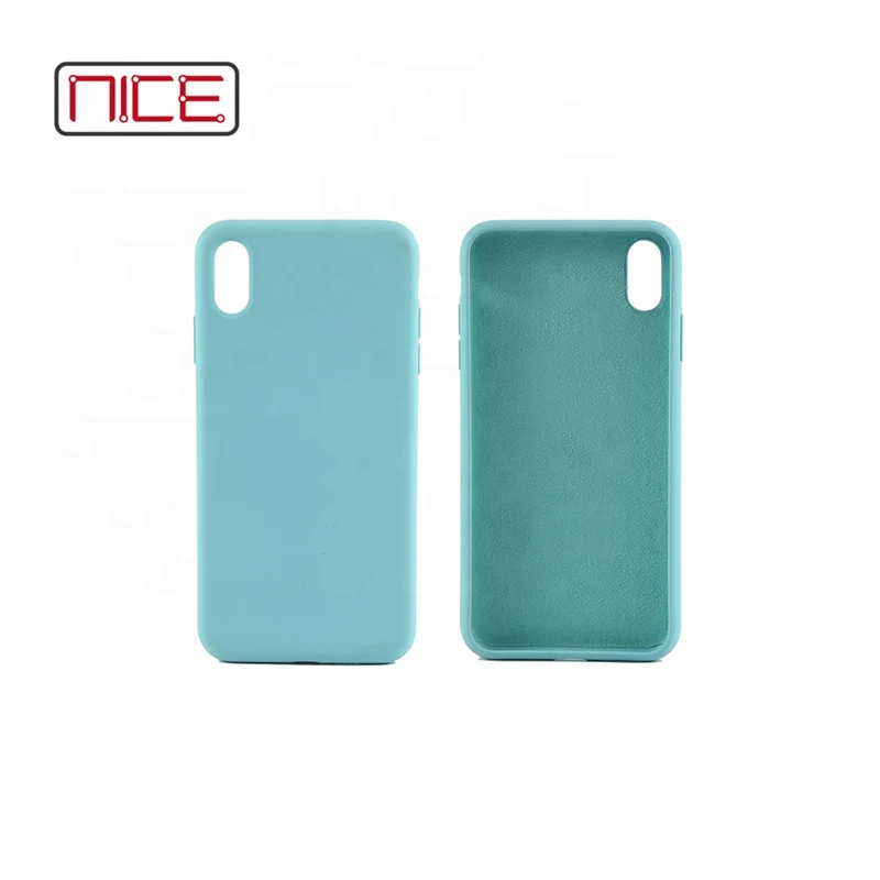 Liquid Silicone With Soft Microfiber Lining Shock Proof Mobile Phone Bags Cases Cover For Apple iPhone XR 6.1