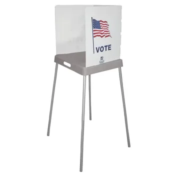 Corrugated Portable Polling Booth Collapsible Cardboard Voting Booth ...