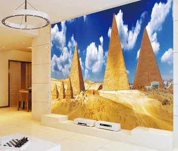 高品質エジプトピラミッド写真の壁紙エジプト風景壁画ギャラリーための