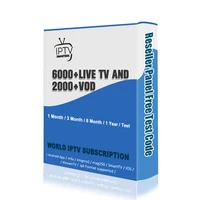 

2019 IPTV 45 Countries Subscription Free Watching Reseller Panel Test Code TV Box 6000+Live TV and 2000+VOD Set Tv Subscription