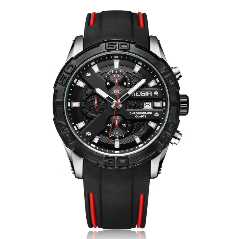 

Megir men watch 2055G multifunction chronograph quartz watch man for sport