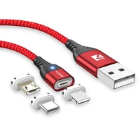 

Great Free Shipping 1M 3A Fast Charger Type C Micro Usb Lighting 3 In 1 Magnetic Charging Cable