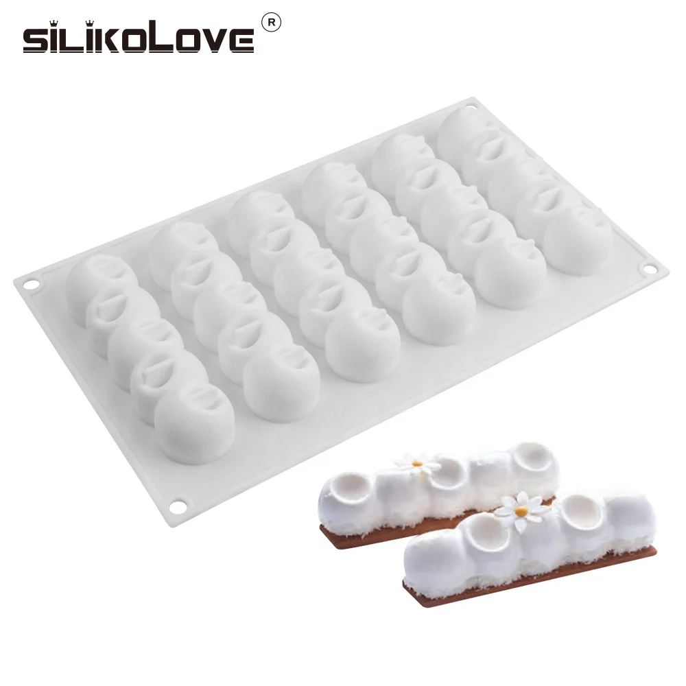 

Durable in use resistant 8 Cavity Funny Shape Silicone 3D Cake Baking Molds, As picture or as your request