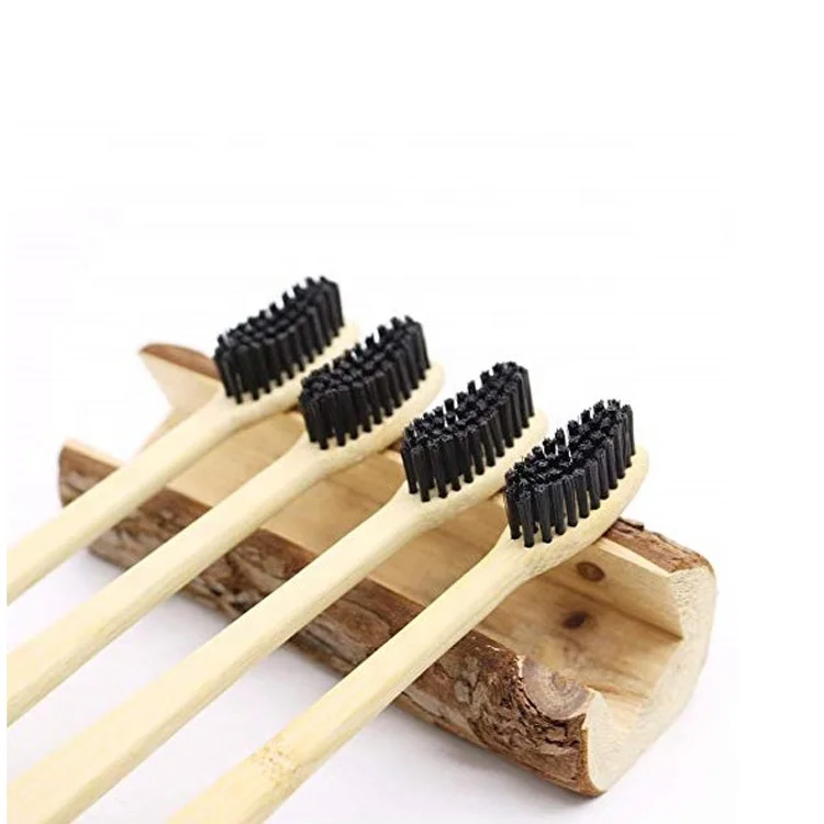 

Natural Organic Bamboo Toothbrush Eco-Friendly , Ergonomic, Soft BPA Free Bristles, Natural bamboo color