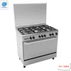 High efficiency 90*60 gas range 5 gas burners baking gas oven price in India