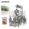 Automatic plastic fin/lap seal with side gusset kraft paper tea bag with zipper pouch packing machine