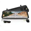 New Back Camera 1080P Car Dash Cam Dual Lens DVR 10'' IPS Touch Screen Rear view Mirror Driving Recording Recorder
