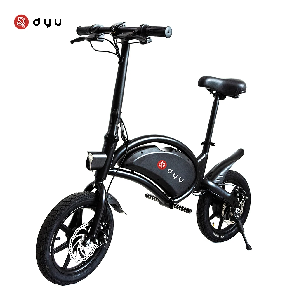 

DYU D3F 14'' 6AH Lithium battery cheap classical folding electric Scooter, Black