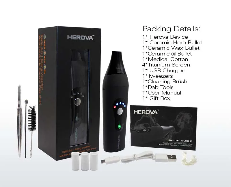 

New products empty 3 in 1 vapor vape dry herb wax atomizer dry herb bow 510 dry herbs vaporizer