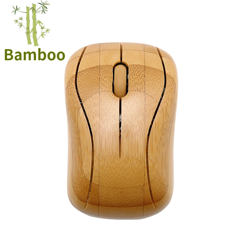 

Bamboo wooden hot selling 2.4g high quality wireless optical mouse, Natural bamboo