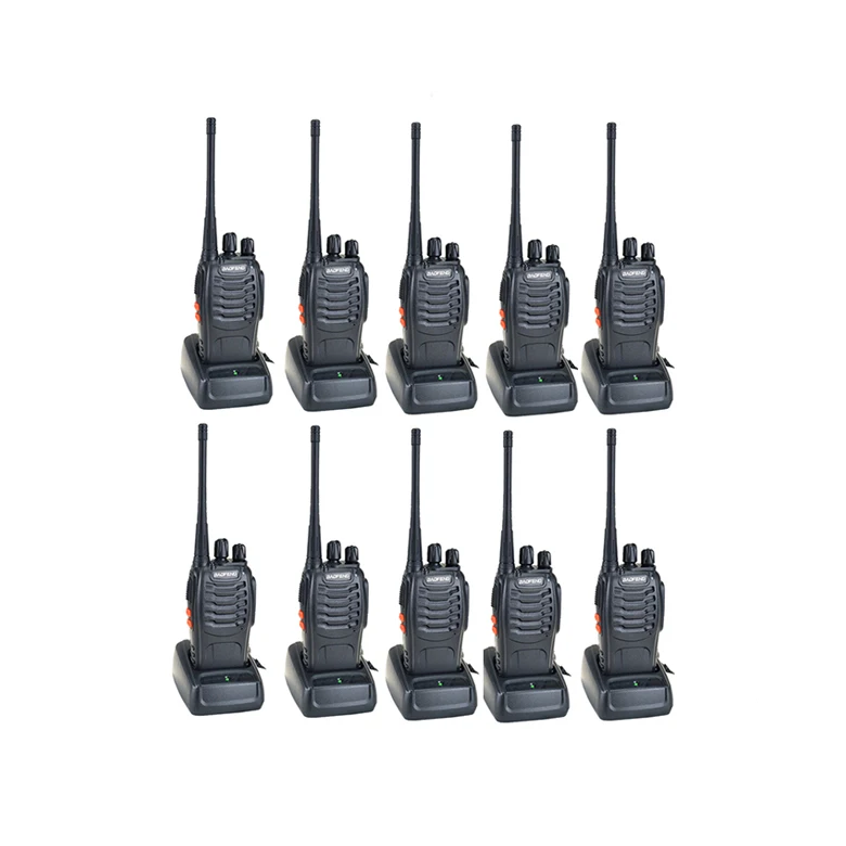 

Promotional two way radio 1-3 km portable mini walkie talkie baofeng bf-888s with free earpiece, Black