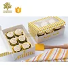 cheap cake boxes with clear window, customized design paper gift box,Food grade cup cake paper box