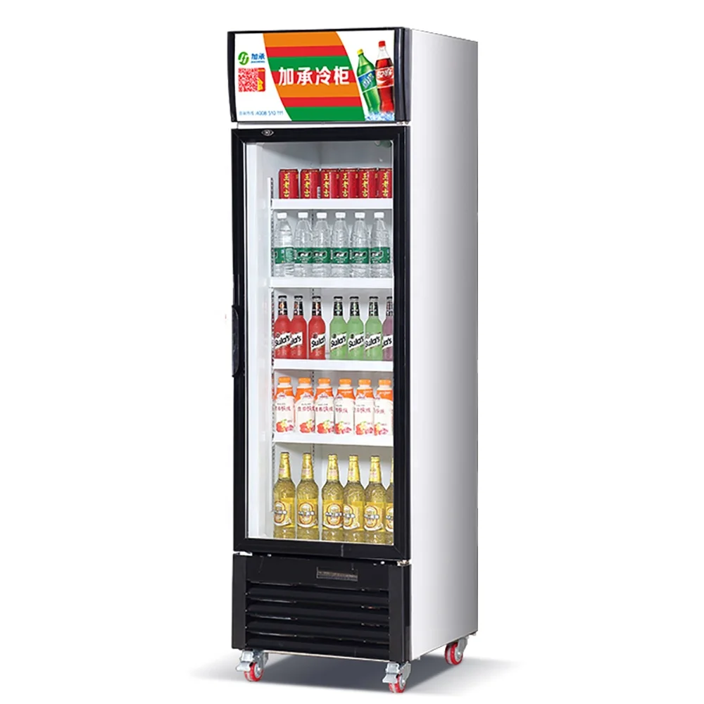 Directly Cooling Upright Beverage Display Fridge Refrigerator Freezer