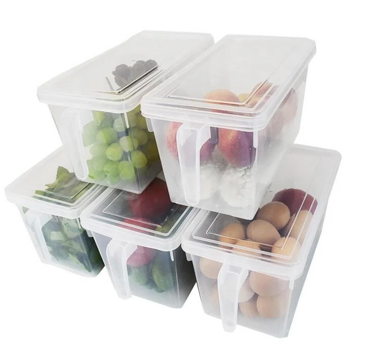 

Kitchen vegetables food storage plastic container with lid, Transparent