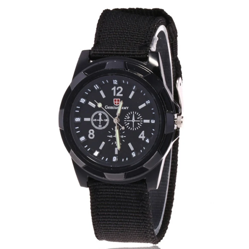

SW-545 Hot Sale Fashion Nylon Band Quartz Army Men Watch