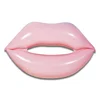 Fashion Design Hot Sexy Kiss PVC Pink Metallic Inflatable Lips Pool Float Chair Swimming Raft Ring For Adult