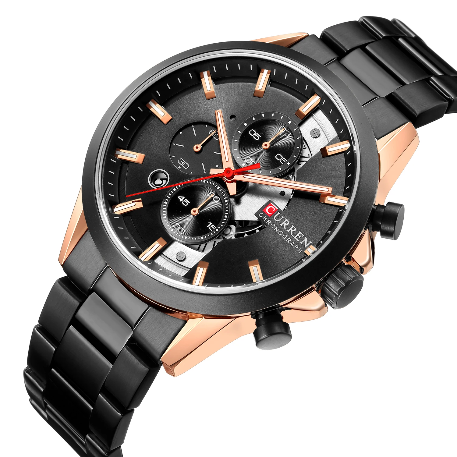 

2019 New CURREN 8325 stainless steel watches men chronograph watch