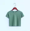 Printed plain white tshirt 100% cotton crop tops wholesale for women