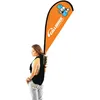 Promotional backpack walking banners ,flag backpack walking custom