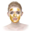 Private label 24k gold flakes leaf sheets firming brightening golf foil facial mask