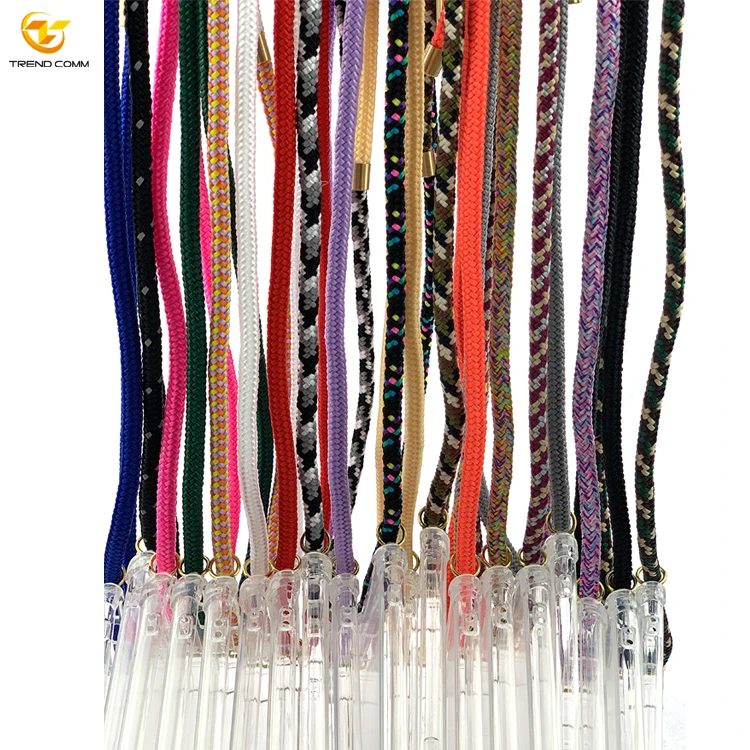 

Transparent Anti Shock TPU/Acrylic Phone Shoulder Necklace Case For Huawei P40 Pro