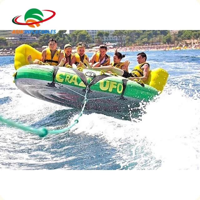 

Summer Water Sports Banana Boat Crazy UFO Inflatable Towable Tube, Customized color