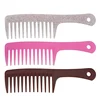 Shunfa shampoo plastic big knife comb Manufacturer wholesale custom hairdressing wide tooth comb Large apple comb