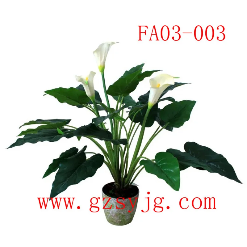 Hot Sale Fake Calla Lily Plants Potted Lilies Water Gardens