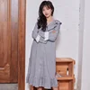New Korean version of the ruffled cardigan ladies nightdress home service