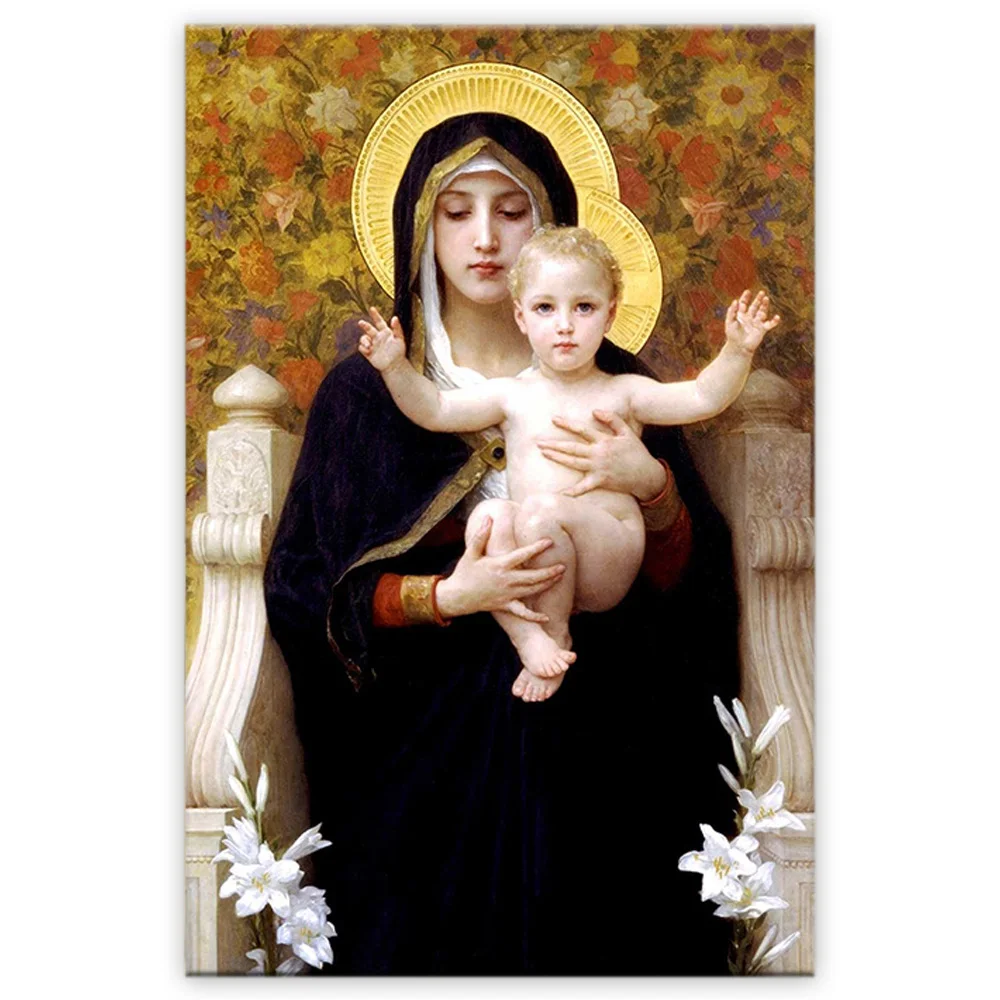 Богородица с младенцем на руках фото