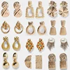 Kaimei 2019 Fashion Design Amazon Bestseller New ZA Metal Dangle Earrings For Women Statement Geometric Drop Earrings Wholesale