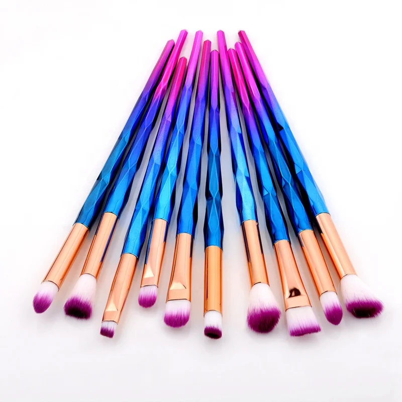 

FLD 10Pcs Professional Makeup Brushes Set Eye Shadow Eyeliner Eye Lip Brush High Quality Makeup Cpsmetic Tool Kit