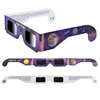 CE and ISO tested 3d paper solar eclipse glasses viewing filter glasses support custom