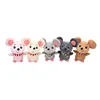 2019 direct selling gifts customized hot style pendant key chain stand posture scarf cute mini mouse plush toys