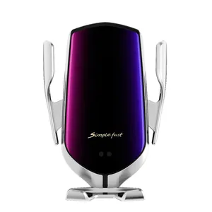 R1 10W Automatic Clamping Wireless Car Charger Mount