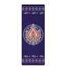 Factory wholesale hot selling non-slip screen printing faux suede yoga mat with carrier