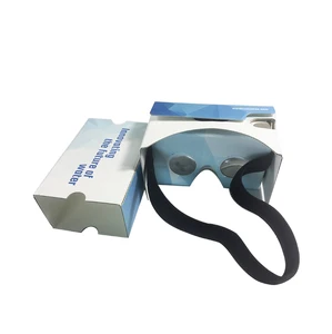 2019 promotional gift custom logo cardboard Portable and Foldable 2.0 paper d google VR Glasses