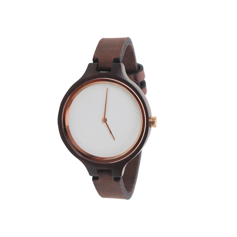 

New high quality assurance fashion luxury wholesale genuine leather men women branded custom logo wooden watch, 11 different natural wood color